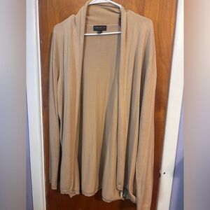 Forever 21 Beige Open Front Cardigan